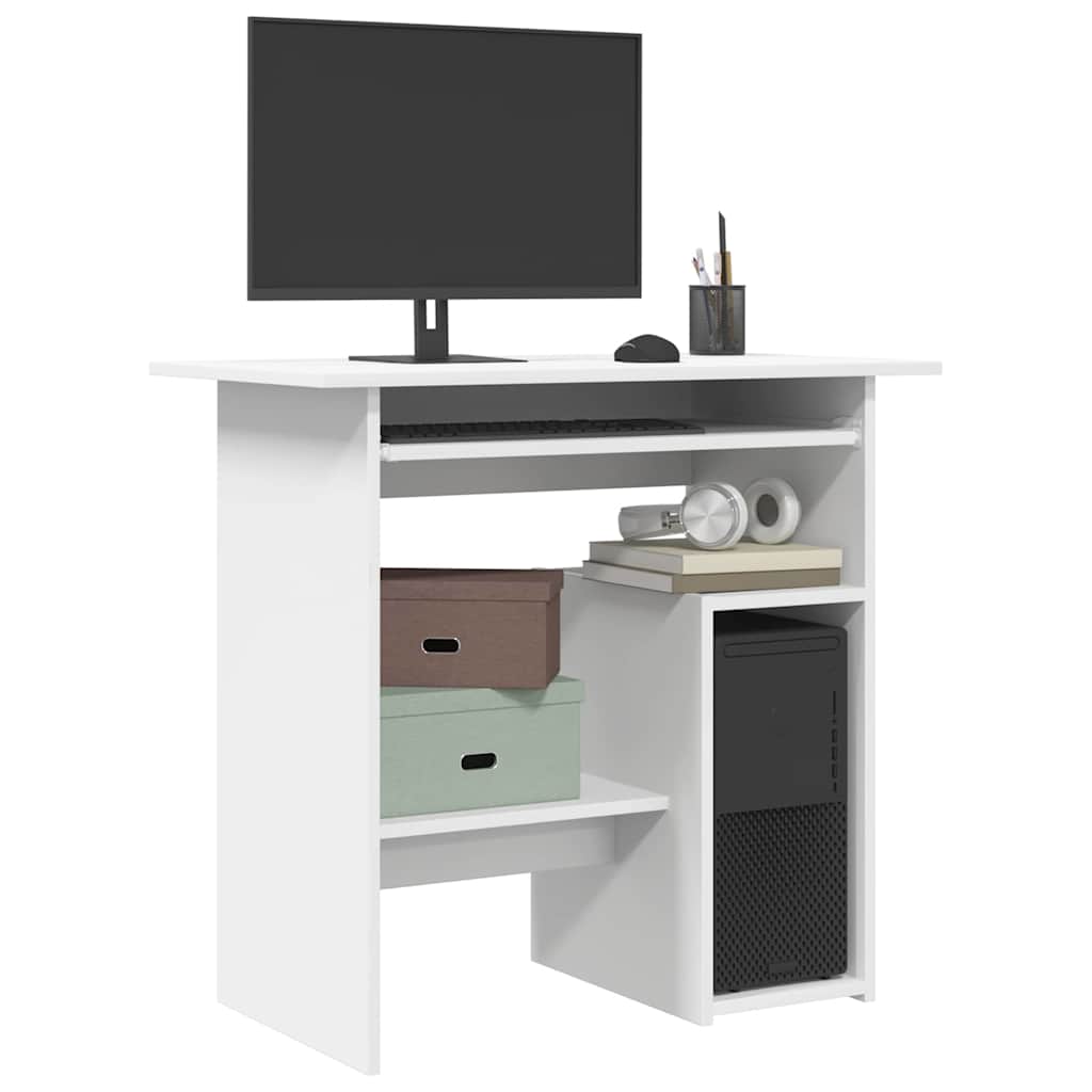 Schreibtisch Weiß 80x45x74 cm Holzwerkstoff
