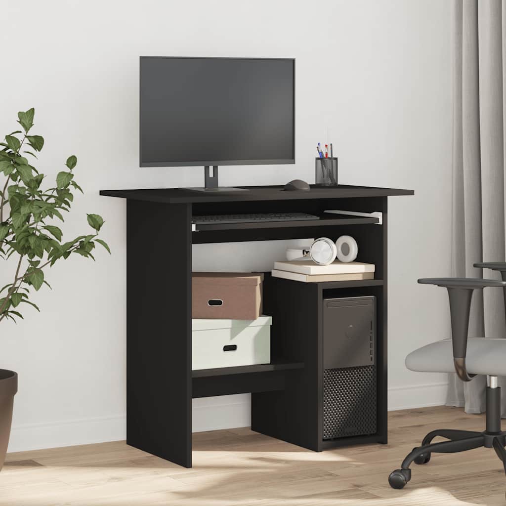 Schreibtisch Schwarz 80x45x74 cm Holzwerkstoff