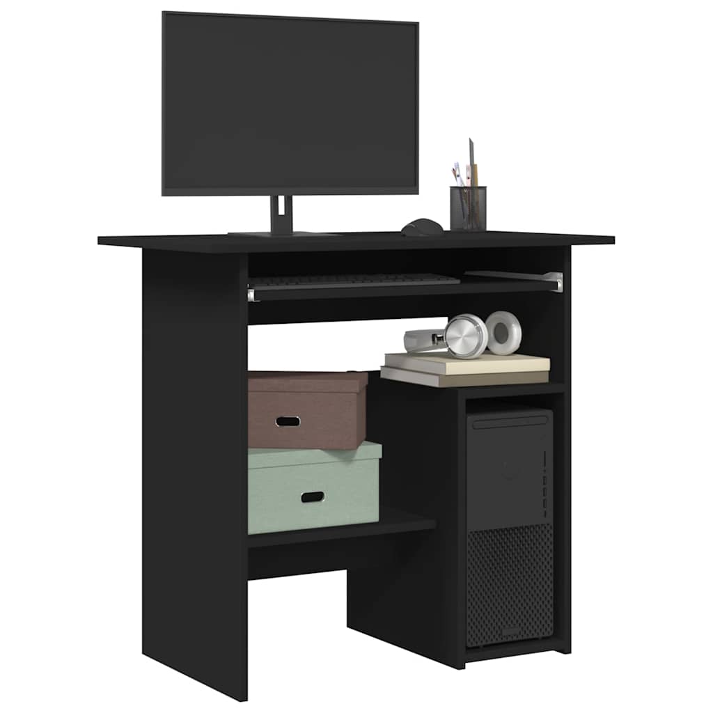 Schreibtisch Schwarz 80x45x74 cm Holzwerkstoff