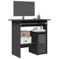 Schreibtisch Grau 80x45x74 cm Holzwerkstoff