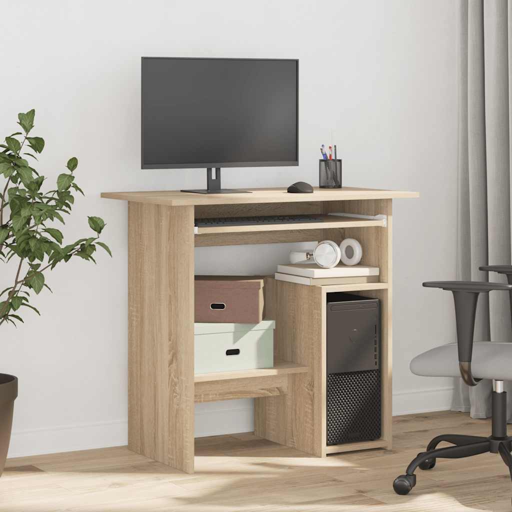 Schreibtisch Sonoma-Eiche 80x45x74 cm Holzwerkstoff