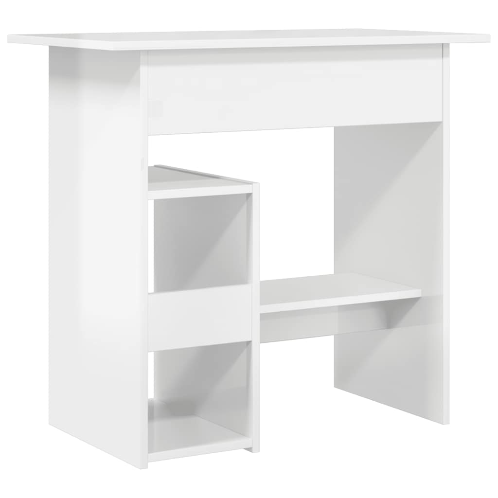 Schreibtisch Hochglanz-Weiß 80x45x74 cm Holzwerkstoff