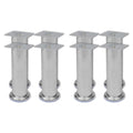 Sofabeine 8 Stk. Rund Chrom 180 mm