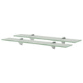 Schweberegale 2 Stk. Glas 60x20 cm 8 mm
