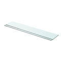 Regalböden 2 Stk. Glas Transparent 80x15 cm