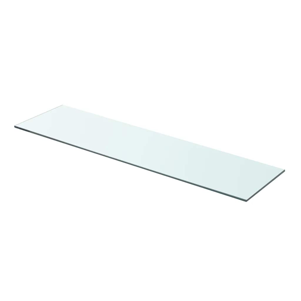 Regalböden 2 Stk. Glas Transparent 80x20 cm