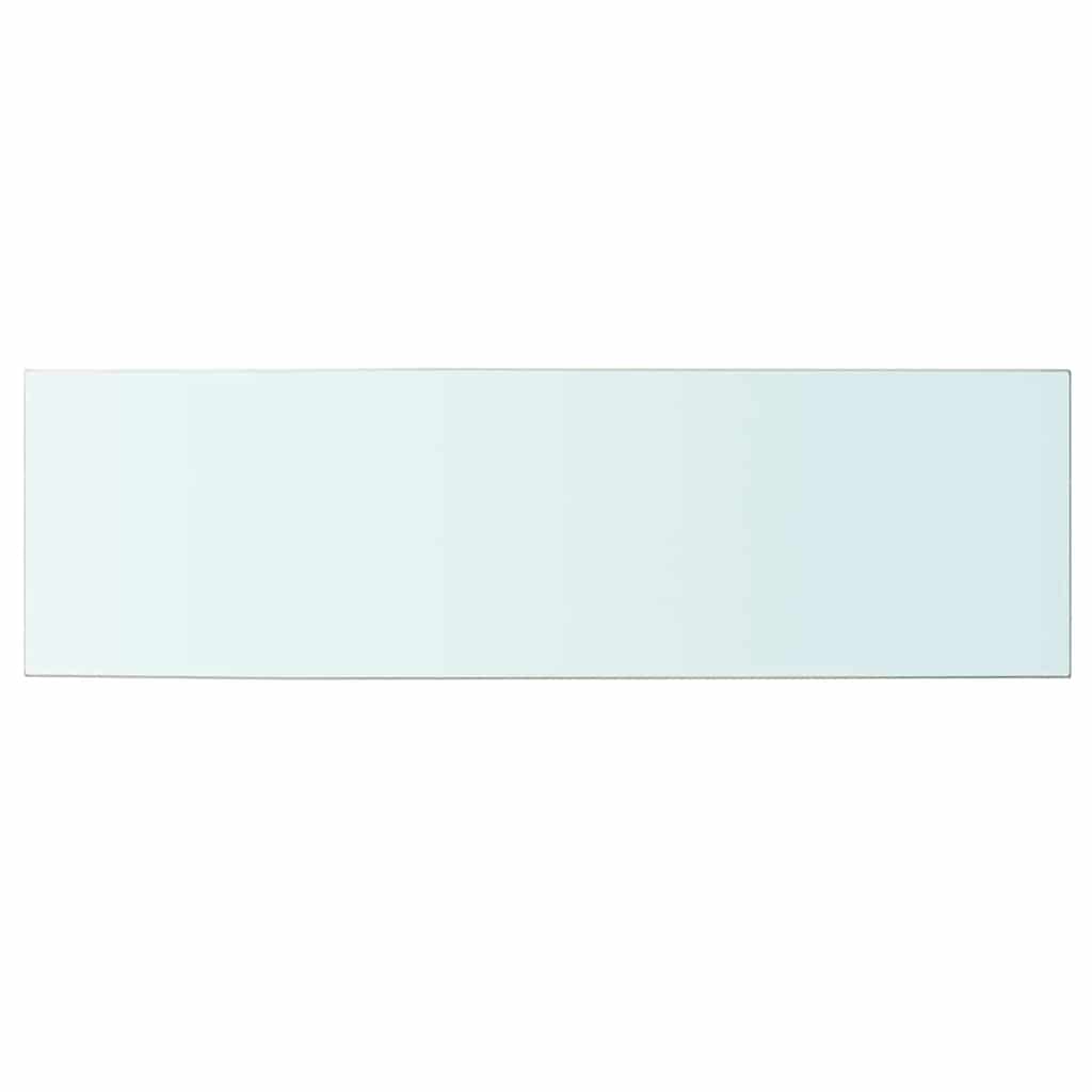 Regalböden 2 Stk. Glas Transparent 100x30 cm