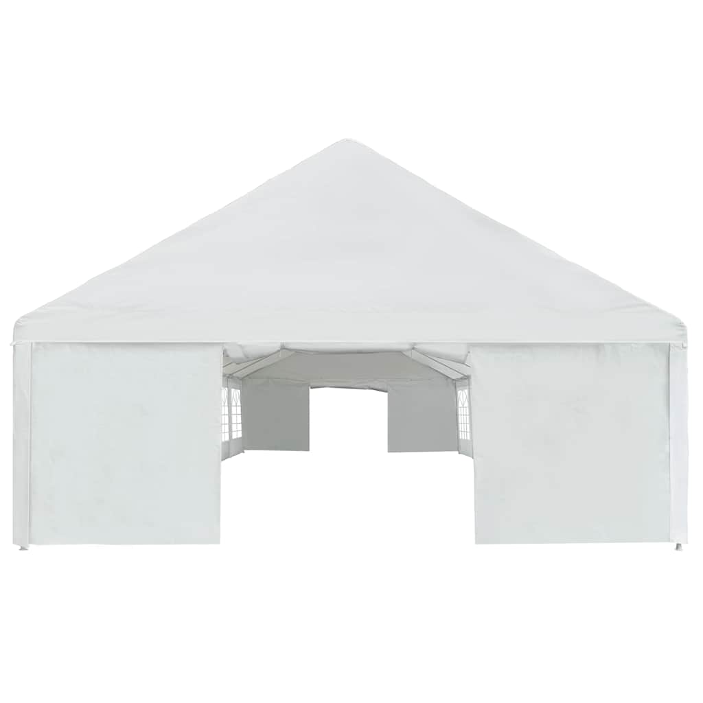 Partyzelt PE 6x16 m Weiß