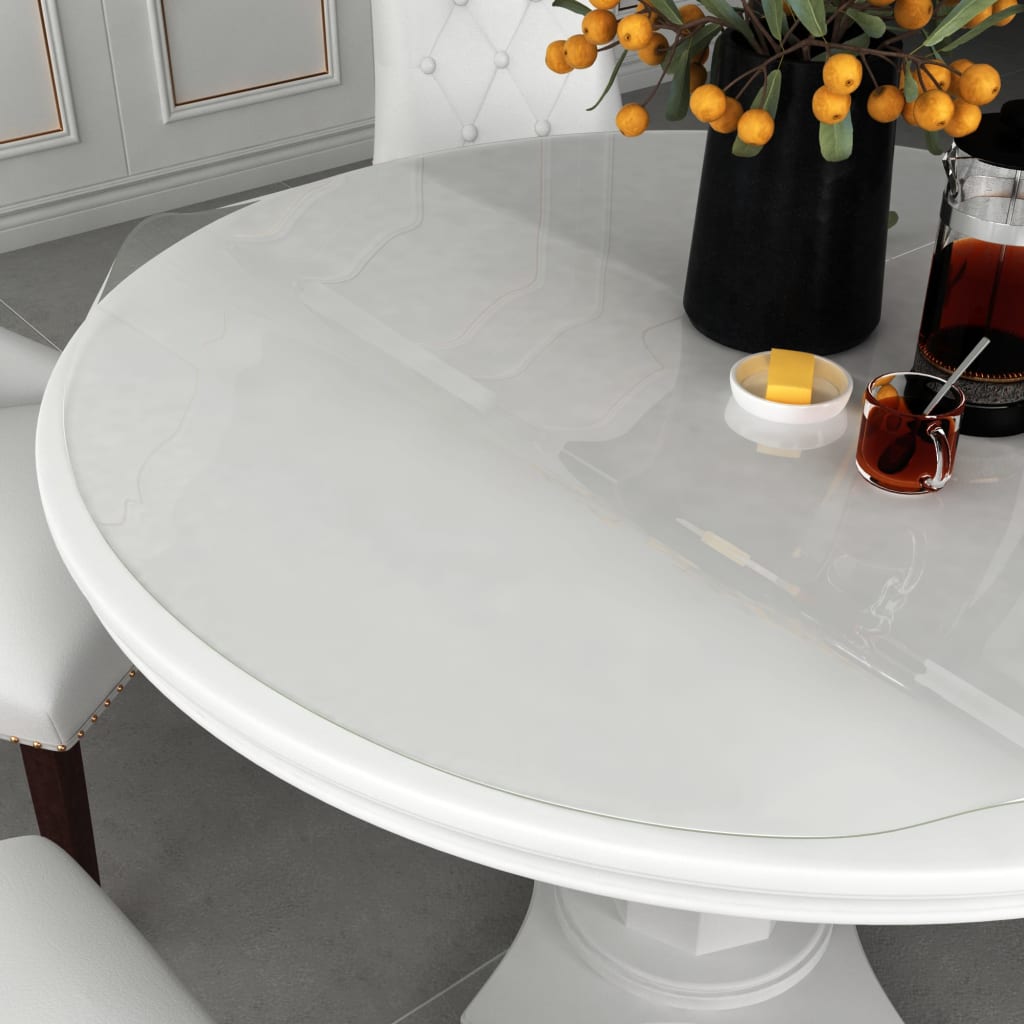 Tischfolie Transparent Ø 80 cm 1,6 mm PVC