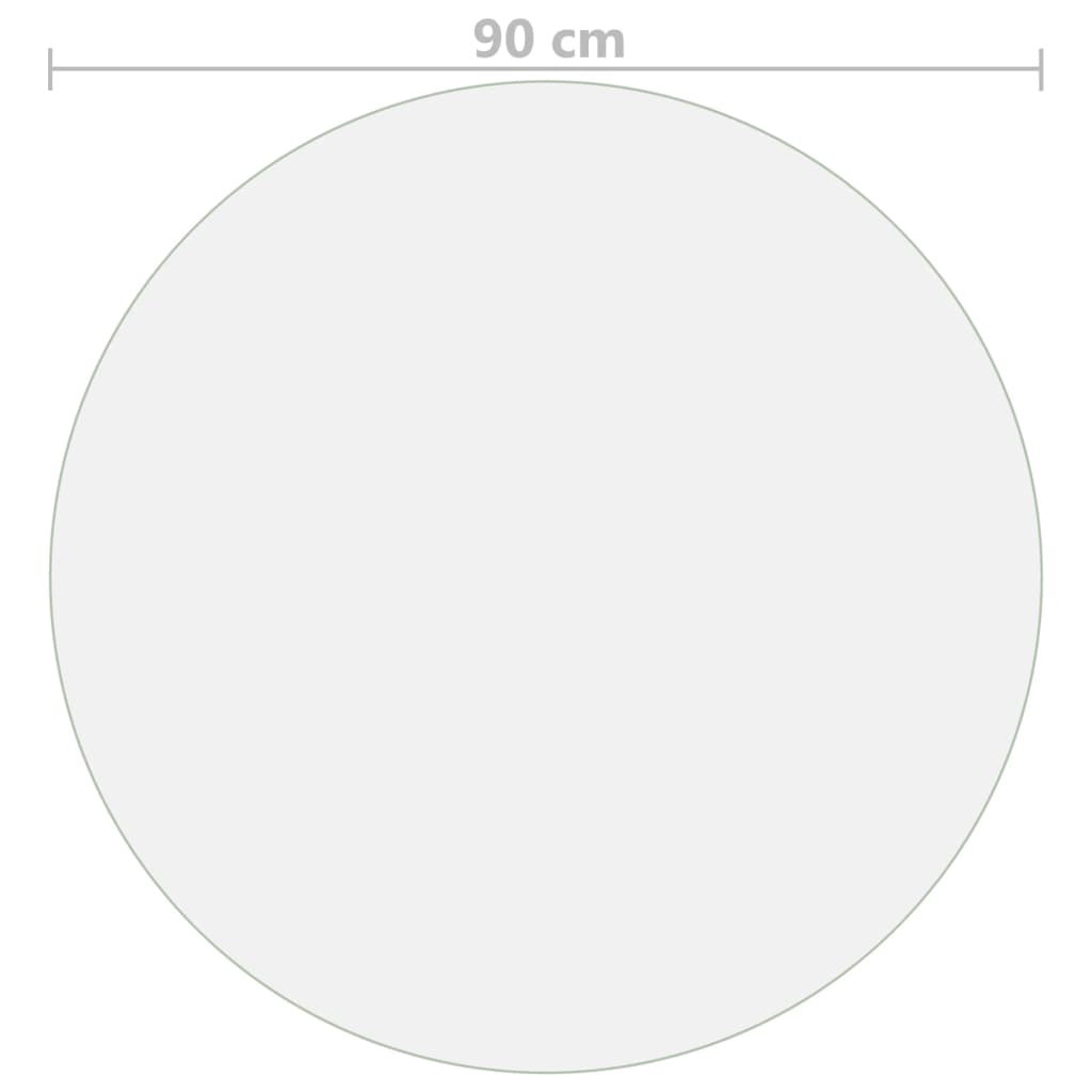 Tischfolie Matt Ø 90 cm 1,6 mm PVC