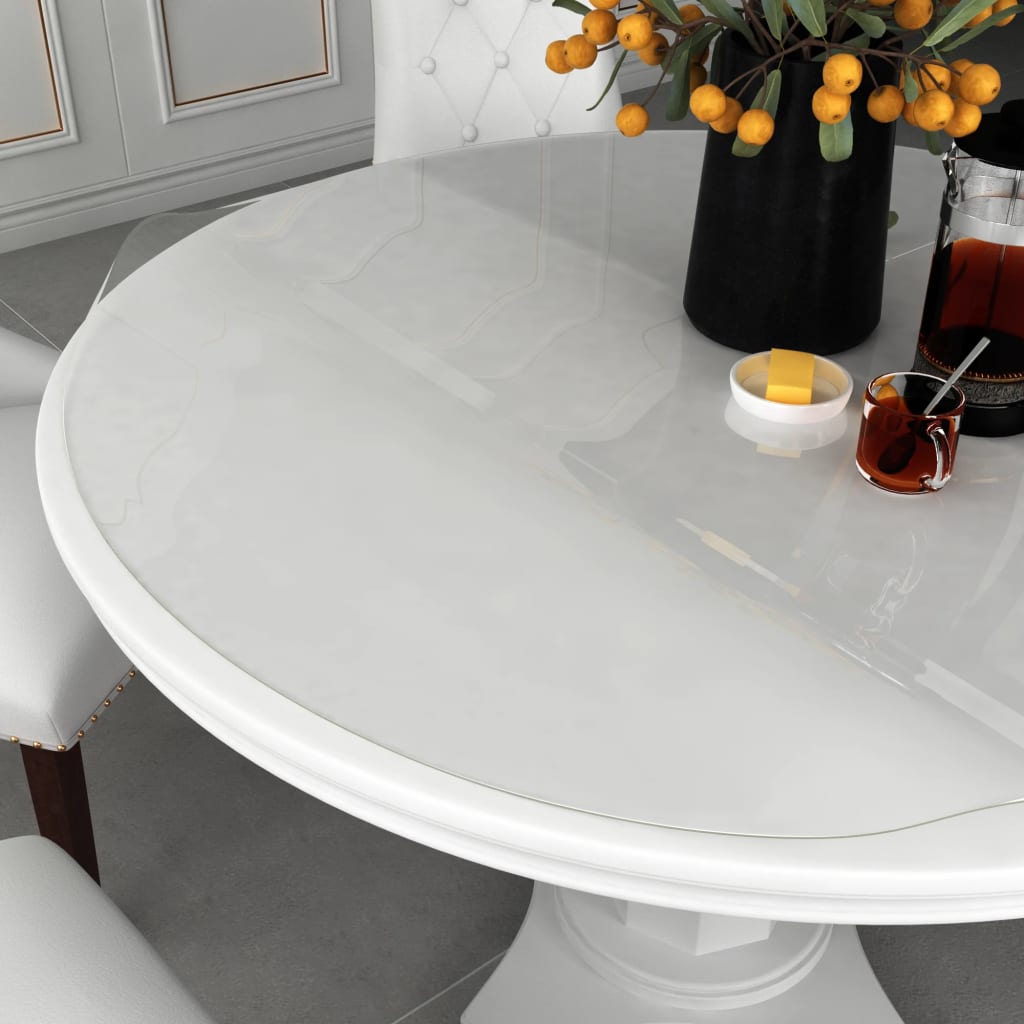Tischfolie Transparent Ø 120 cm 1,6 mm PVC