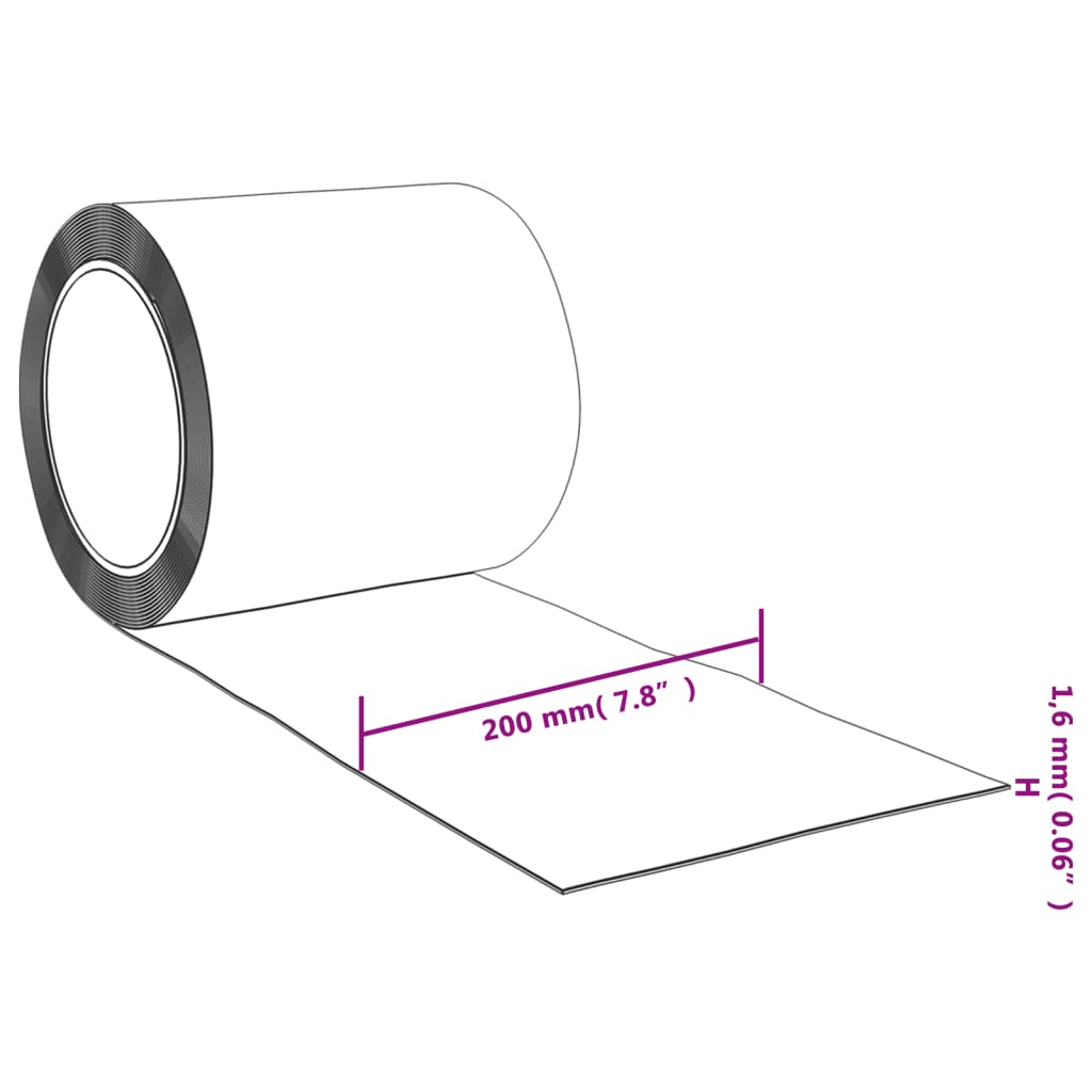 Streifenvorhang Rolle PVC 1,6 mm x 200 mm 25m