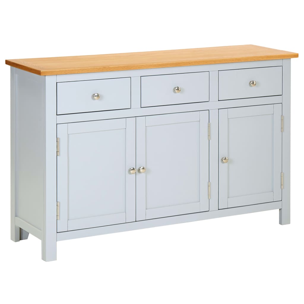 Sideboard 110x33,5x70 cm Massivholz Eiche