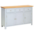 Sideboard 110x33,5x70 cm Massivholz Eiche