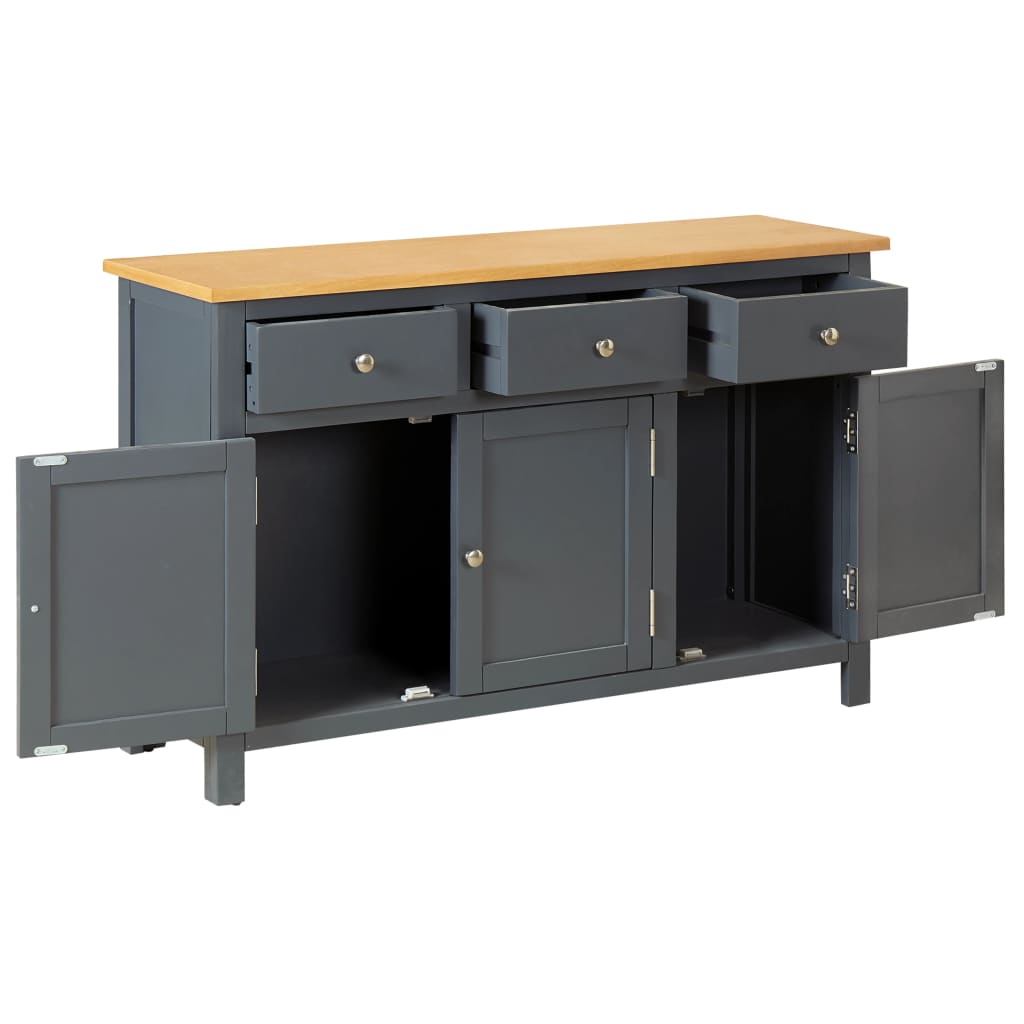 Sideboard 110x33,5x70 cm Massivholz Eiche
