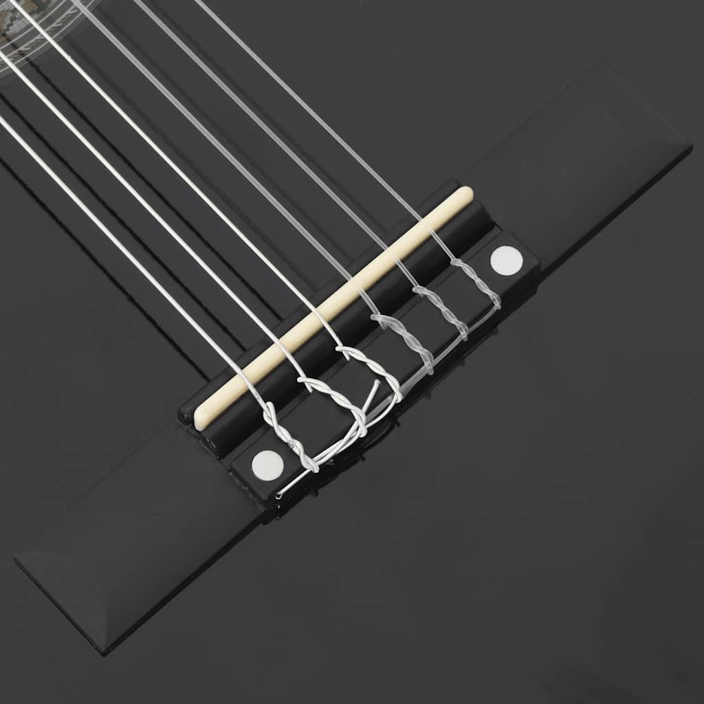 Klassikgitarre für Anfänger und Kinder Schwarz 3/4 36"