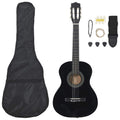 8-tlg. Klassikgitarren-Set für Anfänger Schwarz 3/4 36"