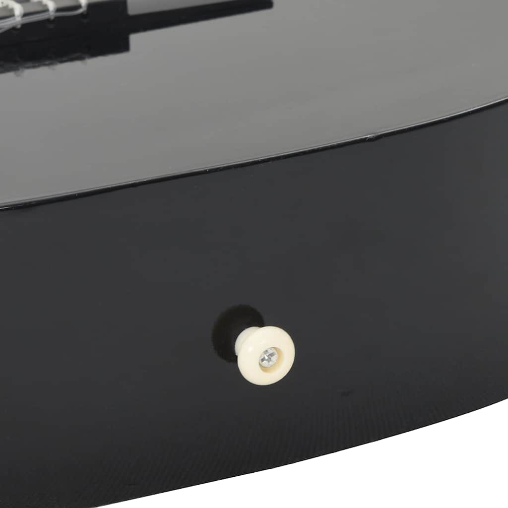 8-tlg. Klassikgitarren-Set für Anfänger Schwarz 3/4 36"