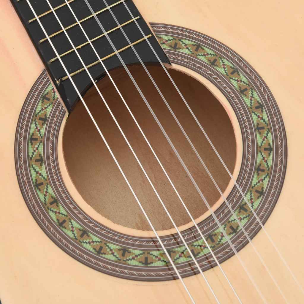 8-tlg. Klassische Gitarre für Kinder-Anfänger 1/2 34"