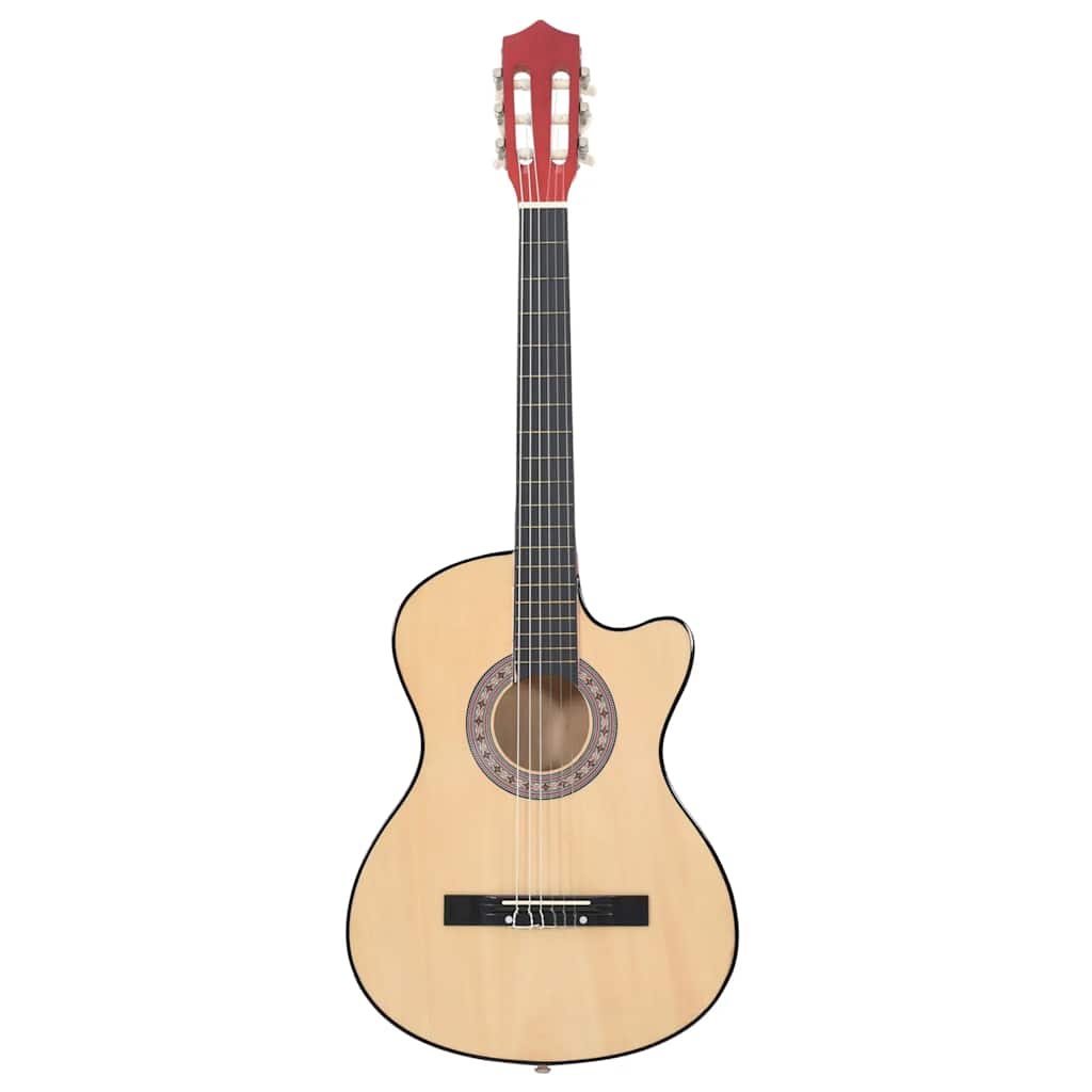 Westerngitarre Akustisch Cutaway mit 6 Saiten 38" Lindenholz