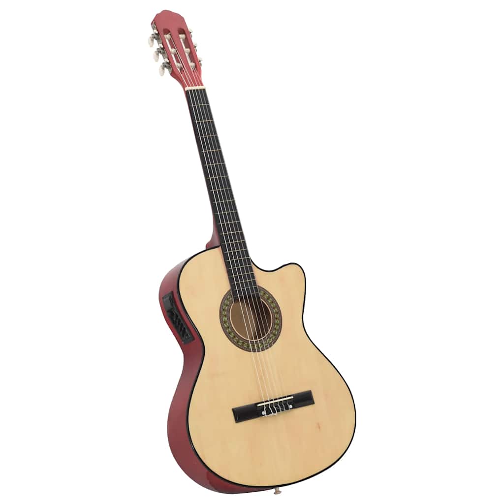 Westerngitarre Cutaway mit Equalizer und 6 Saiten