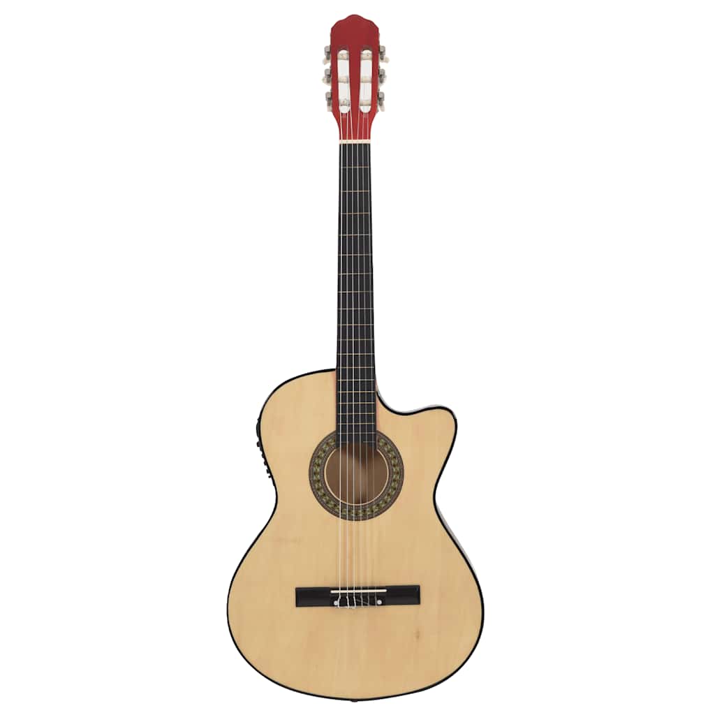 Westerngitarre Cutaway mit Equalizer und 6 Saiten
