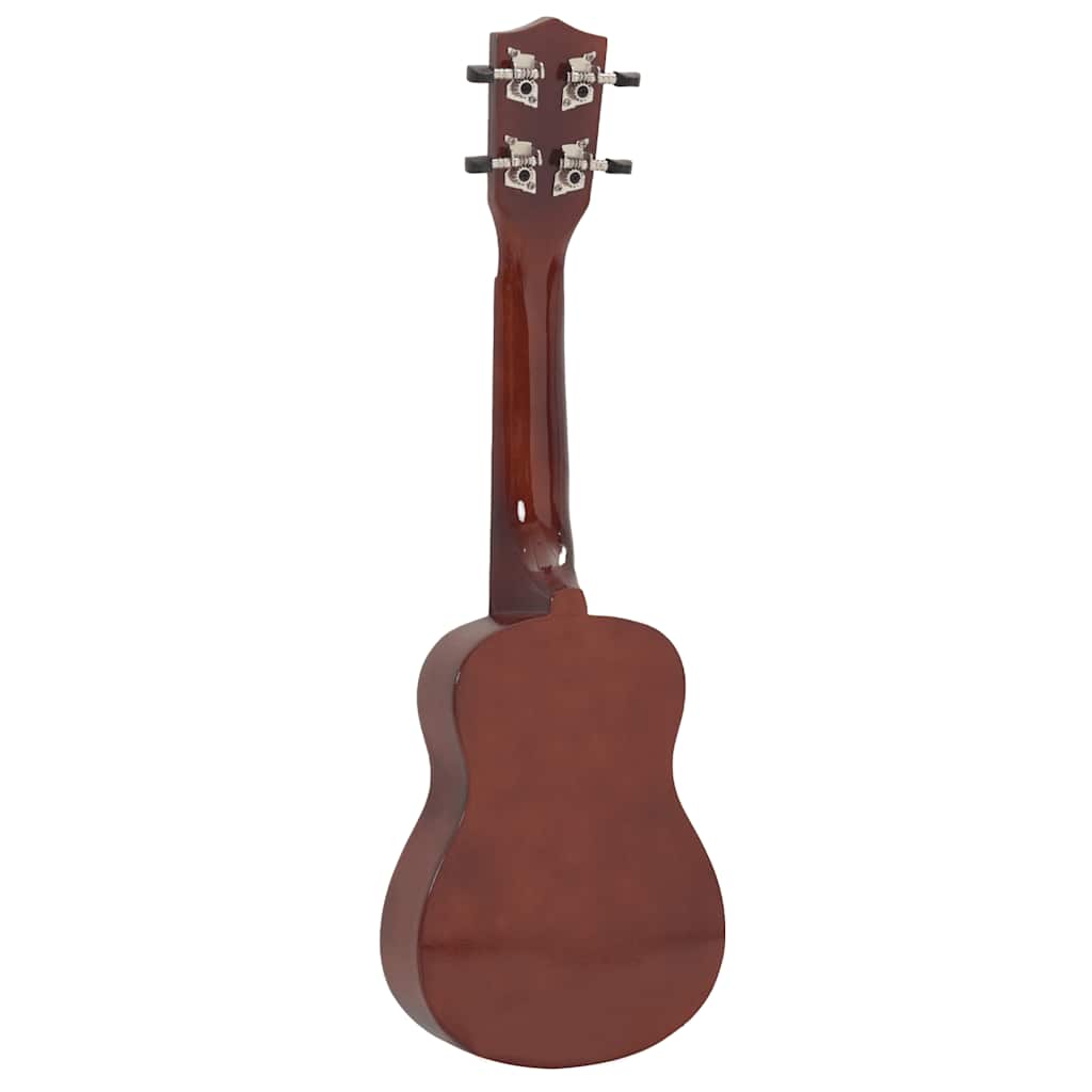 Sopran Ukulele Set für Kinder mit Tasche Dunkles Holz 21"