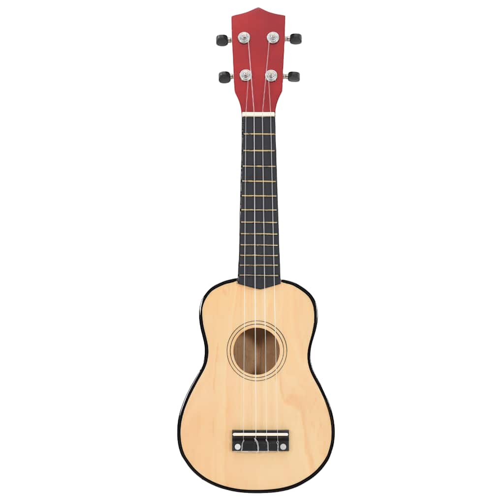 Sopran Ukulele Set für Kinder mit Tasche Dunkles Holz 21"
