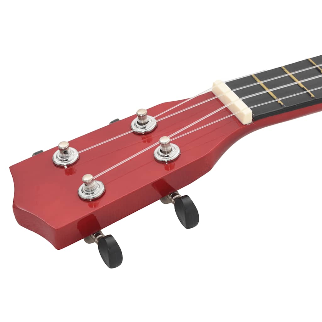 Sopran Ukulele Set für Kinder mit Tasche Dunkles Holz 21"