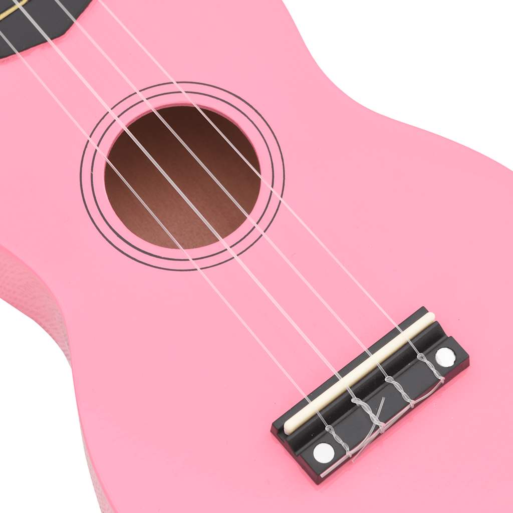 Sopran-Ukulele-Set mit Tasche für Kinder Rosa 21"