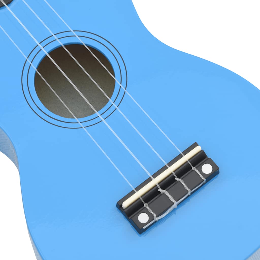 Sopran-Ukulele-Set mit Tasche für Kinder Babyblau 23"