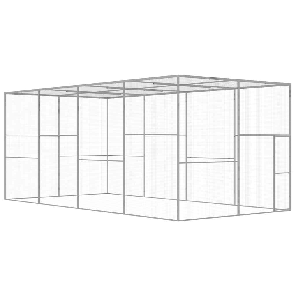 Katzenkäfig 6x3x2,5 m Verzinkter Stahl