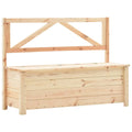 Sitzbank mit Stauraum 120 cm Massivholz Kiefer