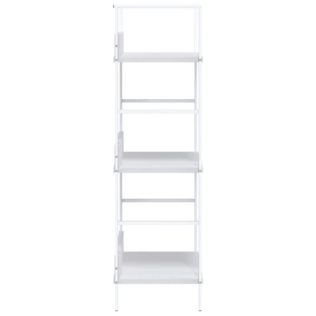 Bücherregal 3 Regalböden Weiß 60×27,6×90,5 cm Holzwerkstoff