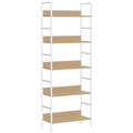 Bücherregal 5 Regalböden Eiche 60x27,6x158,5 cm Holzwerkstoff