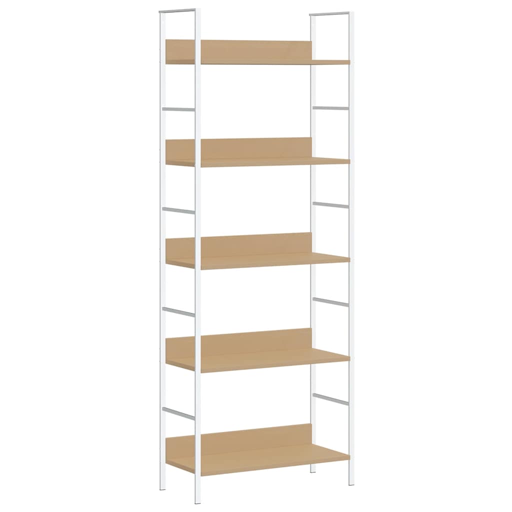 Bücherregal 5 Regalböden Eiche 60x27,6x158,5 cm Holzwerkstoff