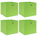 Aufbewahrungsboxen 4 Stk. Grün 32x32x32 cm Stoff