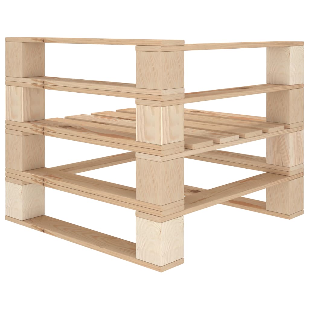 Garten-Palettensofa 3-Sitzer Holz