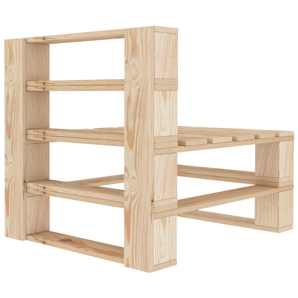 Garten-Palettensofa 3-Sitzer Holz