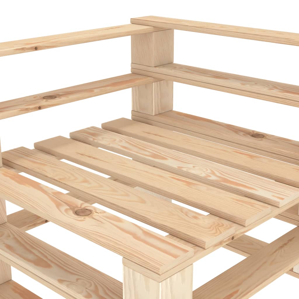 Garten-Palettensofa 3-Sitzer Holz