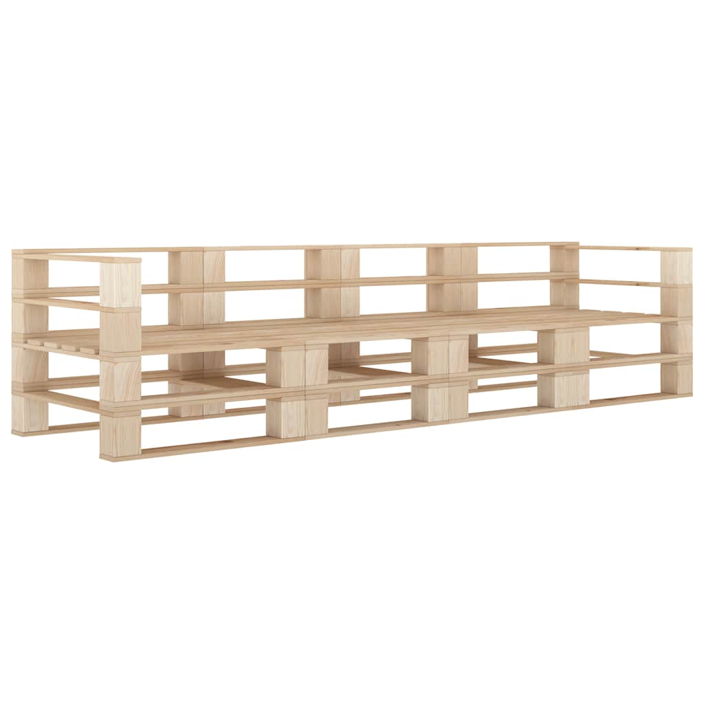 Garten-Palettensofa 4-Sitzer Holz