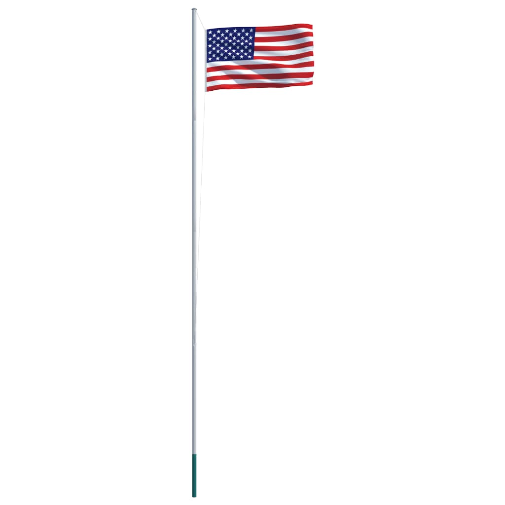 Flagge der Vereinigten Staaten und Mast Aluminium 6,2 m