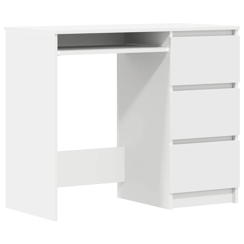 Schreibtisch Weiß 90x45x76 cm Holzwerkstoff