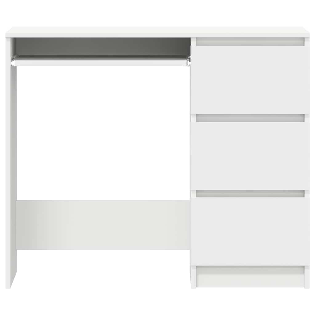 Schreibtisch Weiß 90x45x76 cm Holzwerkstoff
