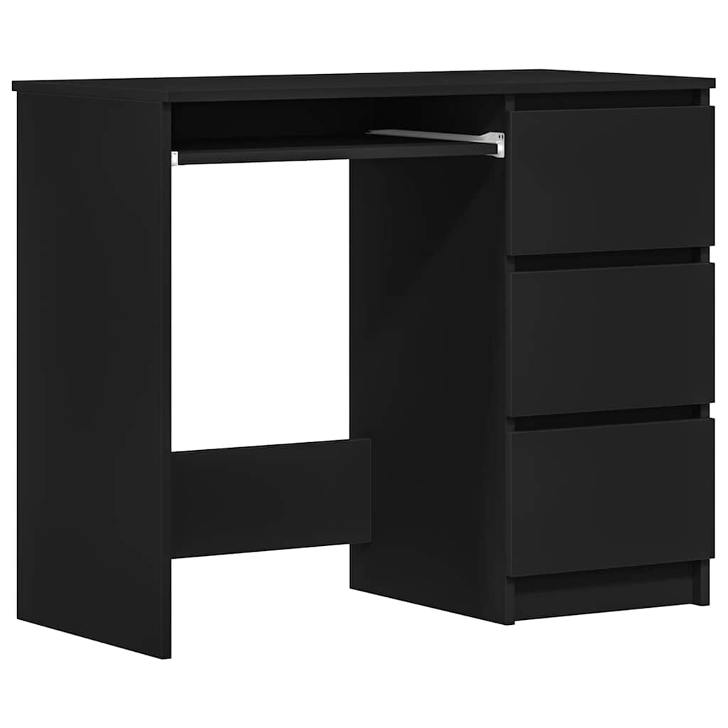 Schreibtisch Schwarz 90x45x76 cm Holzwerkstoff