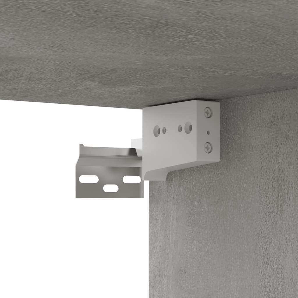 TV-Schrank Betongrau 80x30x30 cm Holzwerkstoff