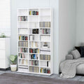 CD-Schrank Weiß 102x23x177,5 cm Holzwerkstoff