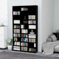 CD-Schrank Schwarz 102x23x177,5 cm Holzwerkstoff
