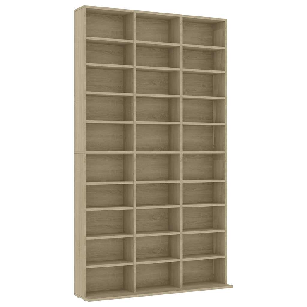 CD-Schrank Sonoma-Eiche 102x23x177,5 cm Holzwerkstoff
