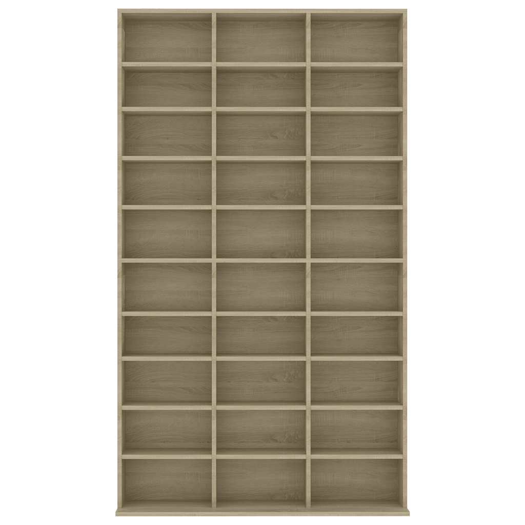 CD-Schrank Sonoma-Eiche 102x23x177,5 cm Holzwerkstoff